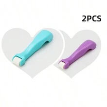 1 pieza/2 piezas Herramienta de ondulado rotativo de acolchado, pie prensador para plisado de tela, herramienta de prensado para bordado, apliques, tela y papel artístico