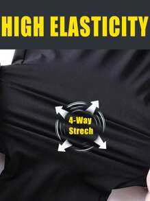 4 件套男士纯色运动七分裤，带口袋，休闲抽绳高弹力裤，适合户外活动，春夏季，反光 - 彩色 - 查看 4