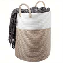 58L Cotton Rope Basket Large Blanket Woven Storage Organiser Laundry