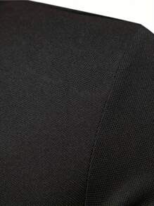 Men's Breathable Zipper Shirt - Casual & Outdoor, Geometric Pattern, Machine Washable - Perfect For Golf, Hiking & Beach Trips - 黑色 - 查看 6