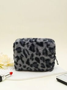 1 túi đựng mỹ phẩm hình bát giác họa tiết da báo mới thu/đông, dung tích lớn đựng đồ vệ sinh cá nhân khi đi du lịch - Nhiều màu - Xem 7