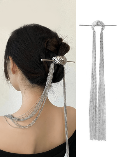 Women's Elegant Metallic Crescent Hairpin, Suitable For Everyday And Party Wear, All-Season Hair Accessory Gift Hair Bun Hair Bun Maker Bun Hair Piece Hair Styling Pins, School Stuff, College