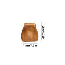 9PCS/1PC 烹饪用木勺 - 9 件天然柚木厨房用具套装，带支架的木勺套装，勺架和挂钩，带 7 个金属挂钩的木铲套装