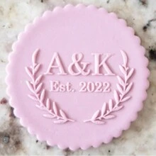 用 2 块饼干定制文字蛋糕装饰万圣节和圣诞节 DIY 切刀糖蛋糕模板婚礼粘土翻糖压花器名字蛋糕模具手工饼干/饼干压花器印章