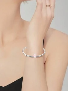 Silver Plated Charm Headphone Toothbrush Perfume Bear Cake Comb Cross Pink Series Chain Charm Pendant Ball Suitable For Bracelets DIY Women's Jewelry - Multicolor - View 6