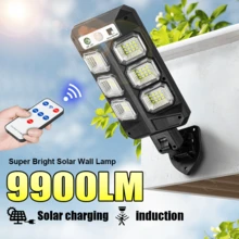 72 LED Super Bright Solar Wall Lamp Motion Sensor Outdoor Solar Light IPX65 Waterproof 3 Lighting Modes Solar Lamps With Remote Control Garden Security Street Courtyard Patio Lamp