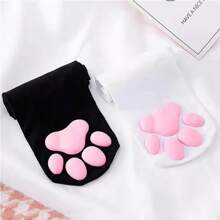 Cat Paw Pad Sock Pink Cute Lolita Thigh High Socks For Adult  Women Cosplay 3D Kitten Claw Stockings