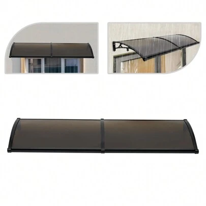 YUNRUX 200*60 Cm Sun Sail Wind Protection Front Door Arch Rain Shed Important Protection