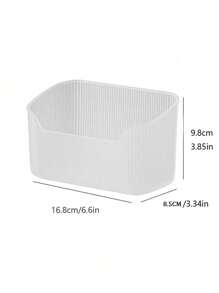 1pc White Transparent Lipstick Perfume Makeup Storage Organizer Box,For Holiday Beach, Bathroom Collection, Bedroom Collection, Large Capacity