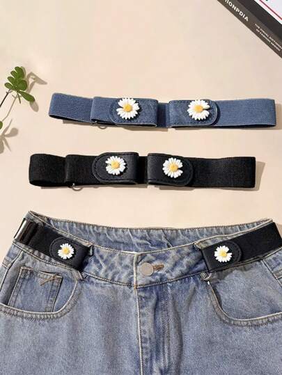 1 chiếc đai lưng thun điều chỉnh được, đai lưng vô hình không khóa cho quần jean, quần tây, đai lưng mỏng unisex - Thoải mái, điều chỉnh được và co giãn, phù hợp cho cả bé trai và bé gái, một cỡ