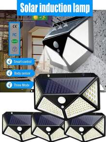 1/2/4 Peças Lâmpada Solar Multifuncional para Decoração de Jardim Externo Luz LED Solar À prova d'água Alimentada por Luz Solar com Sensor de Movimento
