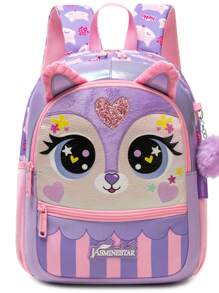 1pc Cute 13 Inch Animal Backpack Kindergarten Outdoor Sports Little Girl With Small Pendant - 13inch Animal Backpack - View 19