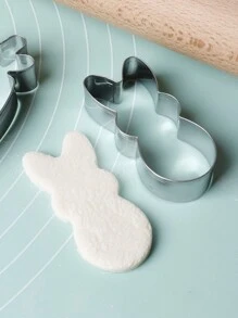 5pcs Stainless Steel Cookie Cutter Set - Animal & Nature Themed Shapes, Suitable For Baking, Including Egg, Carrot, Rabbit, Fit For Holiday Party, Animal Themed, Easter Cookie Cutters, Stainless Steel, 1.7cm Height - Multicolor - View 6