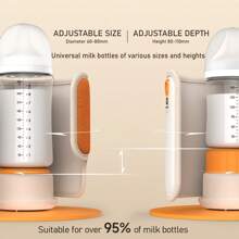 1pc Constant Temperature Milk Warmer, Bottle Warmer, Cup Warmer, Suitable For Home, Travel, Outdoor Camping, 38~50°C Temperature Adjustment, Easter Gift, Portable Universal Bottle Warmer, Large Capacity, Adjustable Base Height, Type C Charging, 20W Fast Heating, Comes With Shoulder Strap, Touch Screen