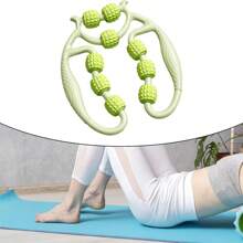 1pc Arm/Leg Massage Roller With 9 Wheels, Muscle Relaxation Massager Tool For Legs, Arms, Neck, Calves, Thighs, Back, Tennis/Golfer's Elbow, Muscle Stiffness And Tension, Suitable For Gym Or Outdoor Use Gym Accessories - Multicolor - View 3