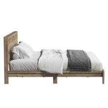 Galano Payne Levison Wood King Bed Frame With Headboard, Modern Platform Bed Frame With Wooden Slats Support, No Box Spring Needed, King Size, Knotty Oak Colour (80.5 In. W X 85.5 In. D X 40.3 In. H) - Cây sồi có nhiều nút - Xem 5