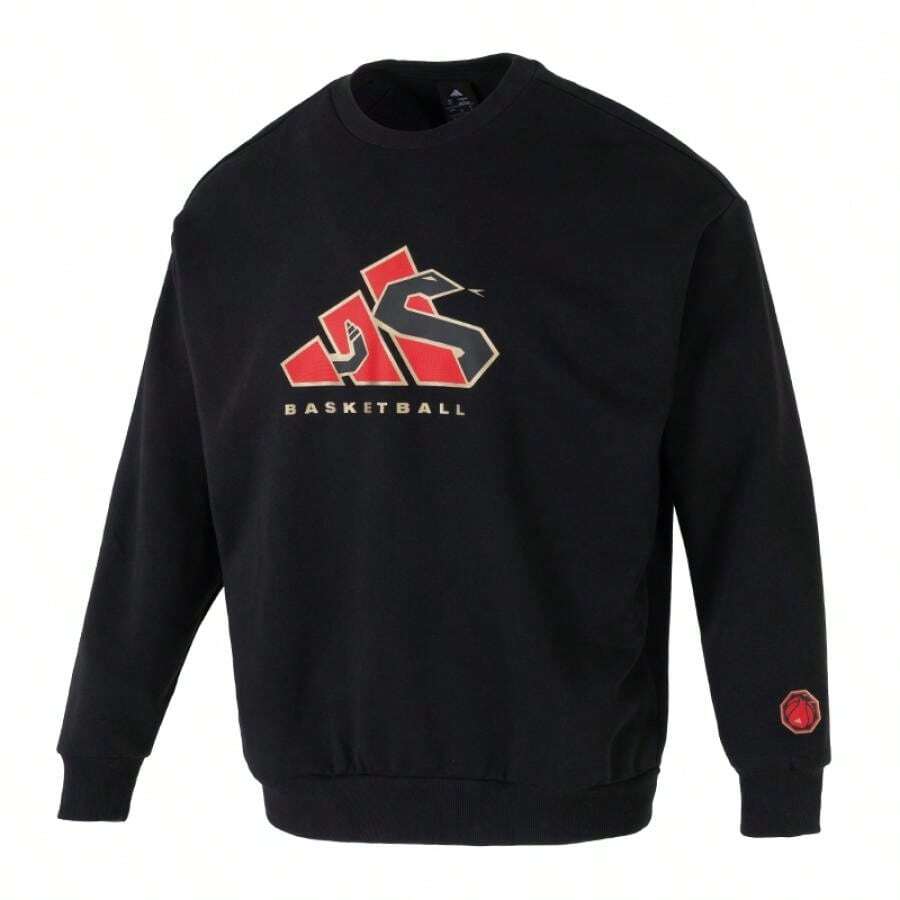 Adidas BB LNY CREW 男士运动服，跑步，健身，训练，通勤，柔软套头卫衣，休闲 JM5679