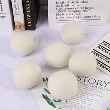 3pcs Natural Wool Dryer Balls, Wool Drying Balls, Fabric Softener Balls, Fluff Clothes, Anti-Static, Anti-Tangling Wool Balls, Reduce Static, Soft Wrinkles, Laundry Essential - Multicolor - View 8
