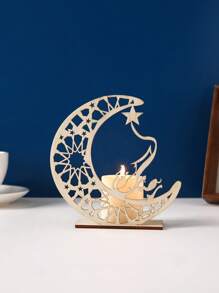 1pc Wooden Moon Prayer Decoration Ornament Birthday Gifts Graduation E-I-D