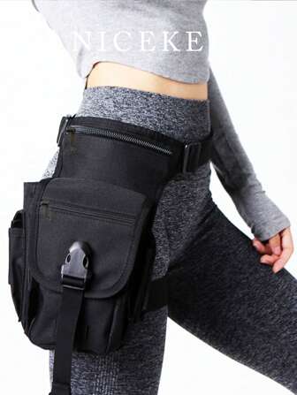 De nieuwe klassieke trendy casual heup- en beentas heeft een niche-ontwerp, is eenvoudig, stijlvol en veelzijdig, met letters, draagbare en multi-pocket beentas geschikt voor reizen in de buitenlucht, bergbeklimmen, kamperen en fietsen.