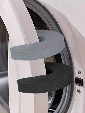 1/2/3pcs Washing Machine Door Stopper, Anti-Pinch Door Lock Latch, Washing Machine Door Prop, Front Load Washer Door Stopper, Dryer Dishwasher Laundry Room Door Stopper, Suitable For Front Load Washer, Essential Home Appliance Accessory