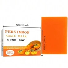 1 件装手工柿子皂，清洁除臭沐浴皂