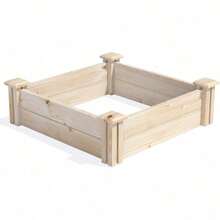 Original Pine Raised Garden Bed, 2' X 2' X 7" - Made In USA With American Pine