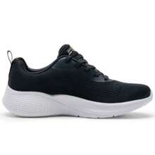 Skechers Women's Lightweight Casual Sneakers, Fashion Low-Top Comfortable Walking Shoes, Style No. 117550-BLK