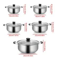 Saucepan Set 12 Pieces /10 Pieces, Stainless Steel Pot And Pan Set, Saucepan With Glass Lids Cookware, Cookware Set Compatible With Induction, Gas And Electric Hobs - Silver - View 11