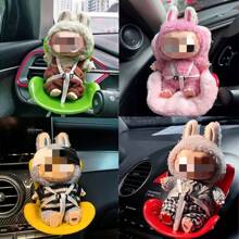 1pc Car Vent Decor Safety Seat, Doll Toy Accessory Chair, Air Vent Aromatherapy Clip, Car Safety Seat Decoration, Vent Clip, Birthday/Holiday Gift, Cute Car Interior Accessory Gifts Graduation