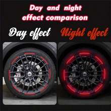 Multipurpose Reflective Strips, Car Wheel Hub Reflective Stickers, Bike/Motorcycle/Stroller Reflective Tape, Easy To Use, Aesthetic And Safe, Self-Adhesive, Reusable - View 7