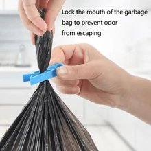10/20pcs Garbage Bag Clips, Practical Sealing Clips, Non-Slip Trash Can Clips, Garbage Sorting Tools, Men's Tools - Blue - View 4