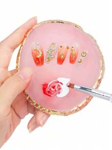 1 Bộ Bảng Pha Màu Sơn Móng Tay Hình Sao, Tròn, Vuông, Lá, Trái Tim, Táo, Sơn Gel UV, Giá Trưng Bày Móng Giả, Phụ Kiện Làm Móng, Dụng Cụ Làm Móng, Đồ Dùng Học Tập - Nhiều màu - Xem 10