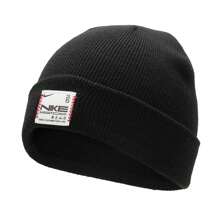 Nike 1 件 TERRA BEANIE SC CNY L 男女通用针织帽，运动帽，户外休闲帽，情侣保暖帽，HJ7024-010 - 黑色 - 查看 2