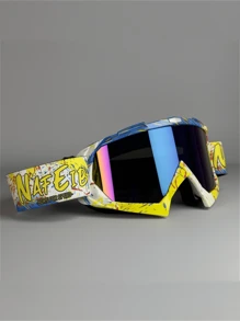 Óculos de Motocross Nafeib PC Lens, Óculos de Moto, Óculos de Moto ATV, Óculos de Esqui, Óculos à Prova de Vento, Óculos de Corrida, Óculos de Proteção para Esportes de Inverno ao Ar Livre, Óculos à Prova de Vento e Areia para Uso Decorativo Comum, Presentes do Dia dos Namorados, Presentes de Ano Novo, à Prova de Vento para Esqui na Neve