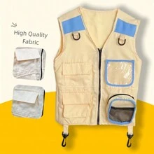 Chaleco de disfraz de explorador infantil para jugar al aire libre - Multicolor - Ver 3