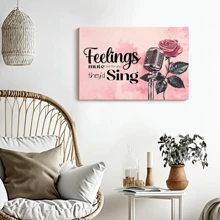 1 Pc Framed Canvas Decor Valentines Day Wall Art Happy Valentines Day Wall Decor Love Wall Decor For Valentines Day Decor Couple Gifts For Living Room Bedroom