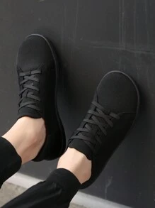 1 Pair Knit Upper Unisex Wide Toe Athletic Shoes, Road Running Shoes, Walking Shoes, Camping Shoes, Breathable Knit Fabric, Wide Toe Trail Running Shoes, Comfortable Lightweight Gym Non-Slip Low-Top Lace-Up Minimalist Barefoot Trainers