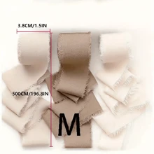 3pcs Chiffon Ribbon Set, For Party Invitation, Polyester Fabric Strips (No Feathers) - Gift Wrapping And Craft Decorative Bows - Multicolor - View 10