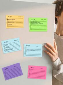 Colourful Sticky Notes Stickers,Creative Sticky Note Book For Students,Pasteable Plan List Book,Horizontal Line Notebook,Can Be Pasted Multiple Times,Colourful Macaroon Collection Note Pads,Inspirational Memos,Cute Motivational Note Pads,Thank You Note Pads,Multi-Purpose Sticky Notes Gifts Birthday Graduation Room Decor Home Decor Wall Decor Bathroom Decor Bedroom Decor Room Decoration Stuff Living Room Decor House Decor Home Decor Living Room Wall Paper Personalised Stickers - Різнокольоровий - Переглянути 4