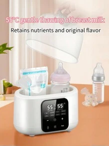 1 Piece Baby Bottle Heater Multifunctional Milk Warmer Complementary Food Making High Temperature Cleaning Fast Hot Milk Thawing Keep Food Fresh US Regulations European Regulations British Regulations Optional - EU C Type Plug(220-240V) - View 3
