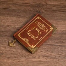 One Copy/Two Copies/Three Copies/Five Copies/Six Copies/Gift Box Version/Retro Soft Leather Hardcover Notebook With 200 Pages. It Features A Hollowed-Out Design On The Cover, A Satin Ribbon Bookmark, An Anchor Decoration, Metal Edges For Fixation, Eye-Protection Paper. It Is Suitable For Office Business, Campus Life, Daily Use And As A Holiday Gift. It's A High-Quality Notebook For Office Meetings, A Diary, A Bullet Journal And A Record Book.