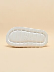 Sandalias tipo diapositiva suaves y antideslizantes de suela ligera y espumosa para niños, de secado rápido con correa simple, sandalias casuales para la playa para niños y niñas