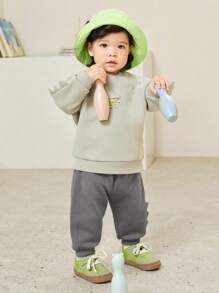 mini bala Kids' Tracksuit, Loose-Fit Sweatshirt And Pants For Boys And Girls