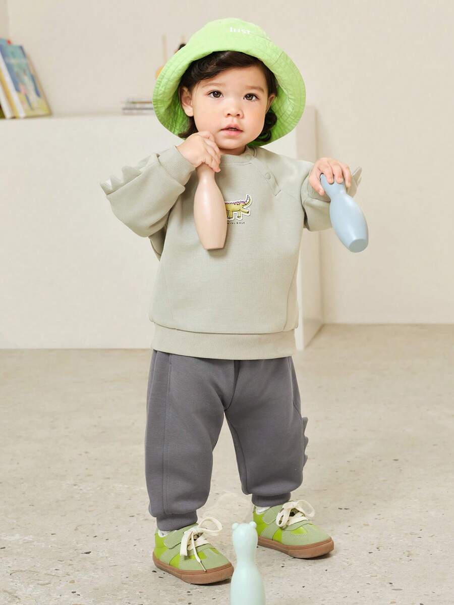 mini bala Kids' Tracksuit, Loose-Fit Sweatshirt And Pants For Boys And Girls