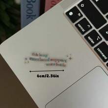 这是我的透明水瓶笔记本电脑贴纸/柔和的魔法快乐 Inspo 贴花手机计划器 - 彩色 - 查看 6