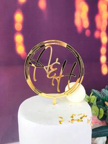 Personalized Wedding Initials Cake Topper Acrylic Cake Topper Custom Engagement Letters Anniversary Bride And Groom Cake Topper, Christmas Mother's Day Graduation,Multi-Functional,Durable,Anti-Mold,Ornamental,Reusable,Exquisite,Stylish,High-Quality,Colorful,Modern,Custom,Personalized,Unique,Ideal Gifts For Him,Ideal Gifts For Her,Boyfriend,Dad,Girlfriend,Mom,Family,Friends,Tea Room,Home,Garden,Office,For Anniversaries,For Valentine's Day,For Mother's Day,For Birthdays,For Father's Day,For Graduation,For Weddings,For Housewarming,Customized Wedding Tableware - Multicolor - View 5