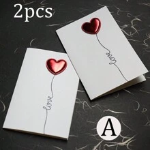 1pc Envelope Included 520 Valentine's Day Gratitude Handmade Small Card Blessing Thanks Love Message Mother Fun Greeting Card