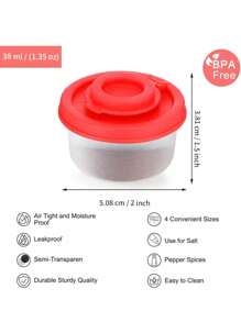 1pc Mini Kitchen Salt & Pepper Spice Shaker