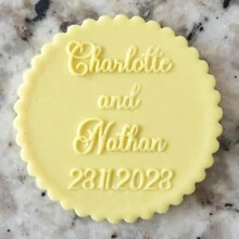 用 2 块饼干定制文字蛋糕装饰万圣节和圣诞节 DIY 切刀糖蛋糕模板婚礼粘土翻糖压花器名字蛋糕模具手工饼干/饼干压花器印章